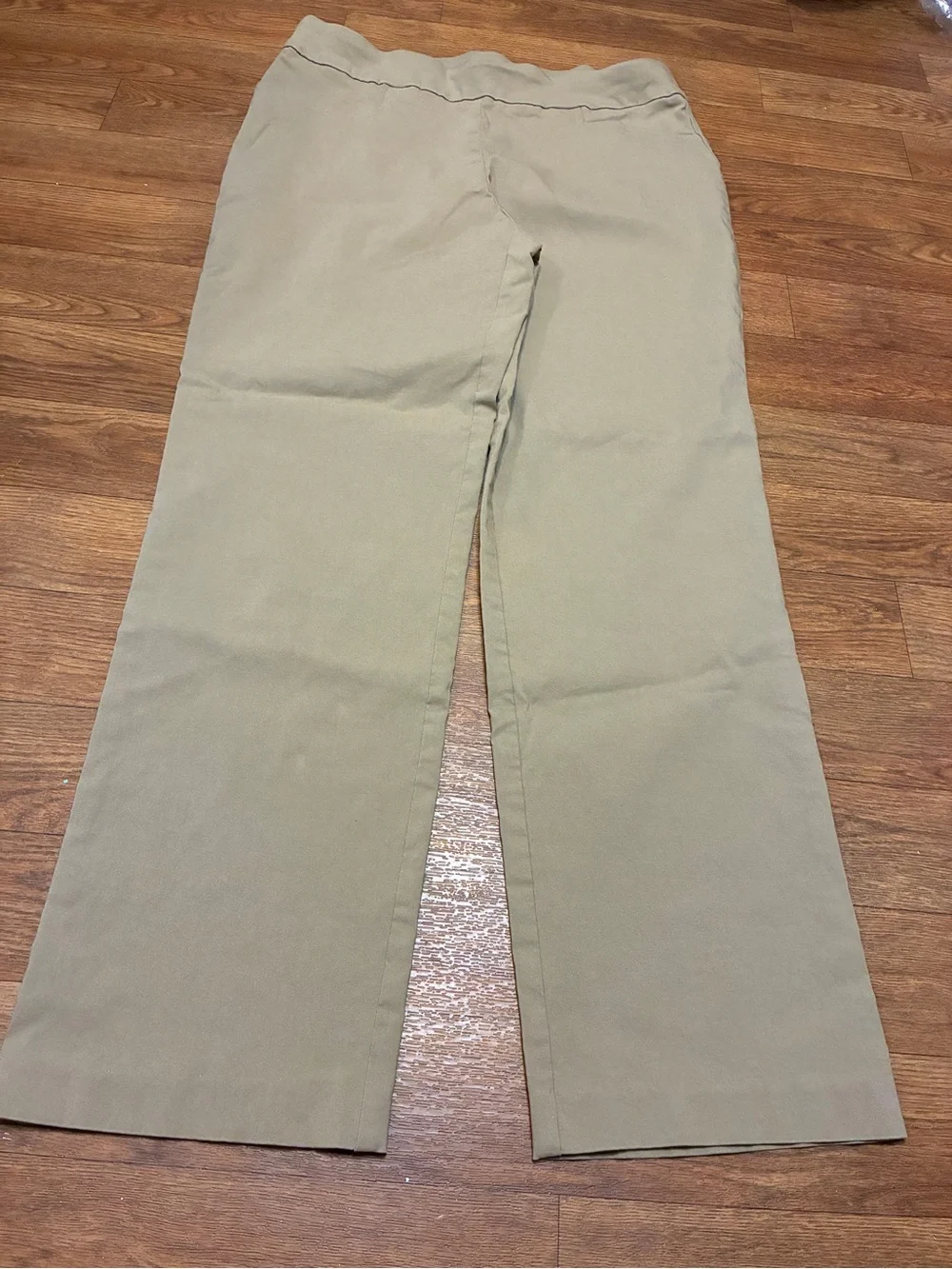 Time and Tru Tan Straight-Leg Pants Size Large